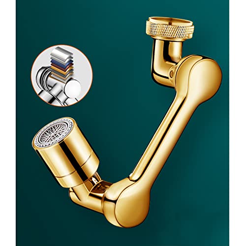 Faucet Extender for Kitchen Sink Universal,Faucet Extender for Bathroom Sink Brass,Splash Filter Faucet Extender,2 Water Outlet Modes,for Bathroom