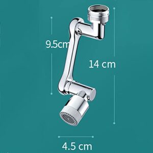 Faucet Extender for Kitchen Sink Universal,Faucet Extender for Bathroom Sink Brass,Universal Splash Filter Faucet 1080 Rotating,2 Water Outlet Modes