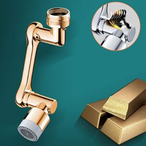 Faucet Extender for Kitchen Sink Universal,Faucet Extender for Bathroom Sink Brass,Universal Splash Filter Faucet 1080 Rotating,2 Water Outlet Modes