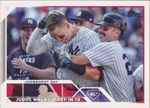 2023 topps #245 aaron judge new york yankees nm-mt mlb baseball