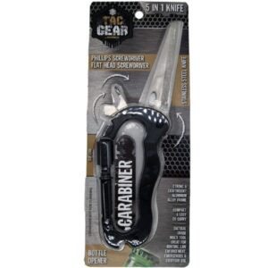 TACGEAR Carabiner Knife Tool - Impulse Retail Ready Display of 6 Each