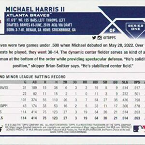 2023 Topps #226 Michael Harris II Atlanta Braves (RC - Rookie Card) NM-MT MLB Baseball