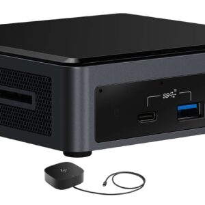 Intel NUC 10 NUC10i7FNKN Home & Business Mini Desktop i7-10710U 6-Core, 64GB RAM, 1TB m.2 SATA SSD, Integrated Graphics, WiFi, Bluetooth, HDMI, USB 3.1, SD Card, Black, Win 10 Pro