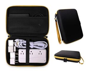 casesack travel adapter case for bestek universal travel adapter 220v to 110v voltage converter, all in one organizer for converter, adapter, usb adapter, t7 pss and usb flash drive