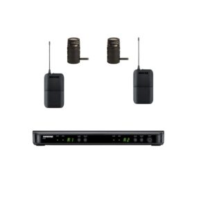 shure blx188/w85 microflex cardioid lavalier wireless microphone system, h9 512-542 mhz