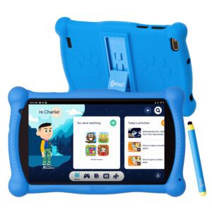 Contixo Kids Tablet, V10 7 Inch Tablet for Kids and Smart Watch Bundle, 2GB 32 GB Toddler Tablet with Bluetooth, with Smart Watch That Touch Screen, Camera, Video and Audio Recording, MP3 Player