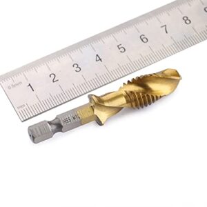 Angoily Holiday Candy Dish Precision Drill Bits 6pcs Tap Drill Bit Hex Shank Drill Bits Drill Bits Hex Shank Stubby Drill Bits Drilling Tool Complex HSS Drill Bits Mini Wooden Tongs