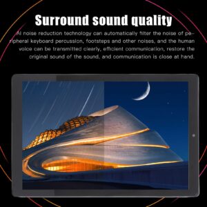 Septpenta 10.1 Inch Silver Tablet, 1.5GHz Octa Core CPU, 6GB RAM 128GB ROM 1960 X 1200 IPS Touchscreen, 5M 13M Dual Camera, 5800mAh Battery, Multilingual Support(USA)