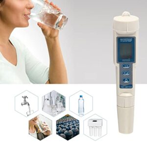 VOLDAX High Accuracy Portable 3 in 1 Pen Type Digital PH/EC/Temp Meter Water Quality Monitor Tester ph Water Tester