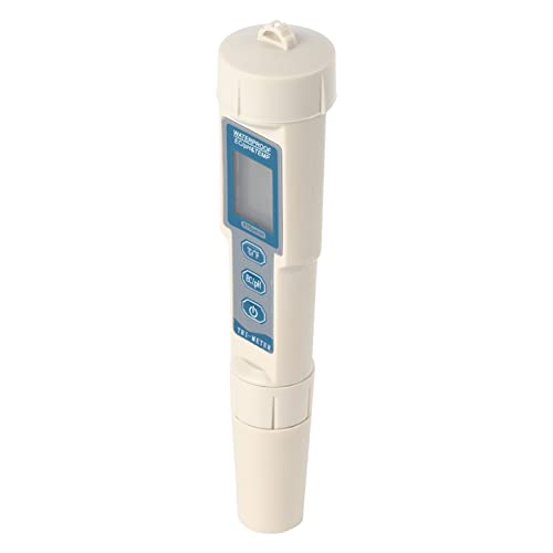 VOLDAX High Accuracy Portable 3 in 1 Pen Type Digital PH/EC/Temp Meter Water Quality Monitor Tester ph Water Tester