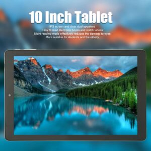 10 Inch Tablet, 2.0Ghz 8 Core Processor, 64Gb 3Gb 6000Mah, IPS Screen 3G Network 5G WiFi, Three Card Slots Android 11, HD Tablet PC Black Suitable for Study(USA)