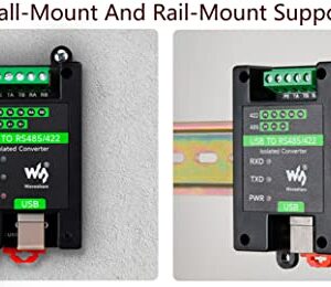 USB to RS485/422 Converter Onboard FT232RL and SP485EEN Chip, Industrial Isolated Adapter with Multiple Protection, Up To 1.2km Transmit Distance Linux, Android, WinCE, Win11/10/8.1/8/7/XP, Etc