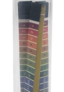 pH Test Strips 1-14 Range, 100 Testing Papers (20 x 5 Booklets in Plastic Vial) - for Acid & Alkaline Levels, Water, Soil, Wine, Soap-Making, Chemistry, Pool - Eisco Labs