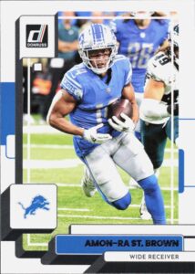 2022 donruss #85 amon-ra st. brown detroit lions football official trading card of the nfl