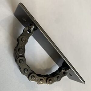 Bike Chain Drawer Pull Or Cabinet Handle Round (6.3, Black)