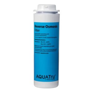 aquatru carafe at100 reverse osmosis filter | reduces arsenic, lead, parasitic cysts, copper, and more | filters impurities down to 1/10000 of a micron!