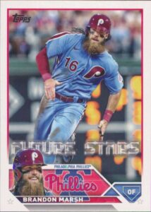 2023 topps #237 brandon marsh nm-mt philadelphia phillies baseball trading card