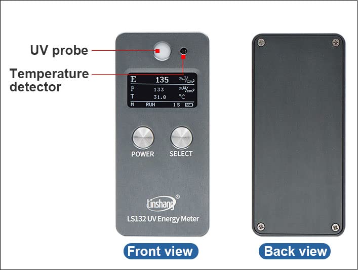 LS132 UV Energy Meter UV Intensity Tester Ultraviolet Energy Meter Spectral Response Range 315nm-400nm