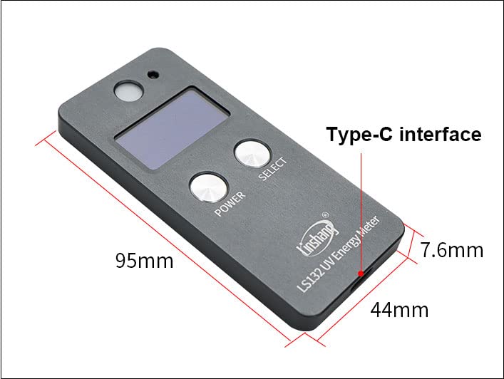 LS132 UV Energy Meter UV Intensity Tester Ultraviolet Energy Meter Spectral Response Range 315nm-400nm