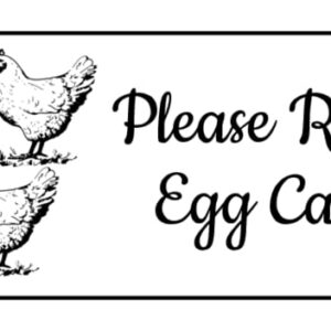 60 chicken egg carton labels, Please retrun egg carton, tags, stickers