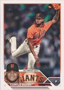 2023 topps #262 camilo doval nm-mt san francisco giants baseball trading card