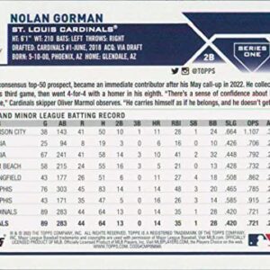 2023 Topps #16 Nolan Gorman NM-MT RC Rookie St. Louis Cardinals Baseball Trading Card