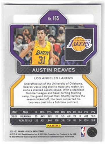 Austin Reaves 2021-22 Panini Prizm RC #165 NM++ Lakers Basketball NBA