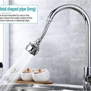 Newly Upgraded 360° Rotatable Faucet Nozzle, Removable Kitchen Faucet Nozzle Replacement, Splash-Proof Faucet Booster Shower and Water-Saving Faucet for Kitchen Bathrooms