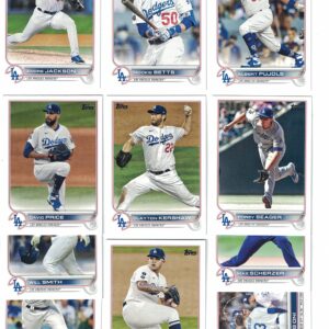 Los Angeles Dodgers / 2023 Topps Dodgers Baseball Team Set (Series 1 and 2) with (21) Cards! PLUS the 2022 Topps Dodgers Baseball Team Set (Series 1 and 2) with (22) Cards. ***INCLUDES (3) Additional Bonus Cards of Former Dodgers Greats Orel Hershiser, Pe