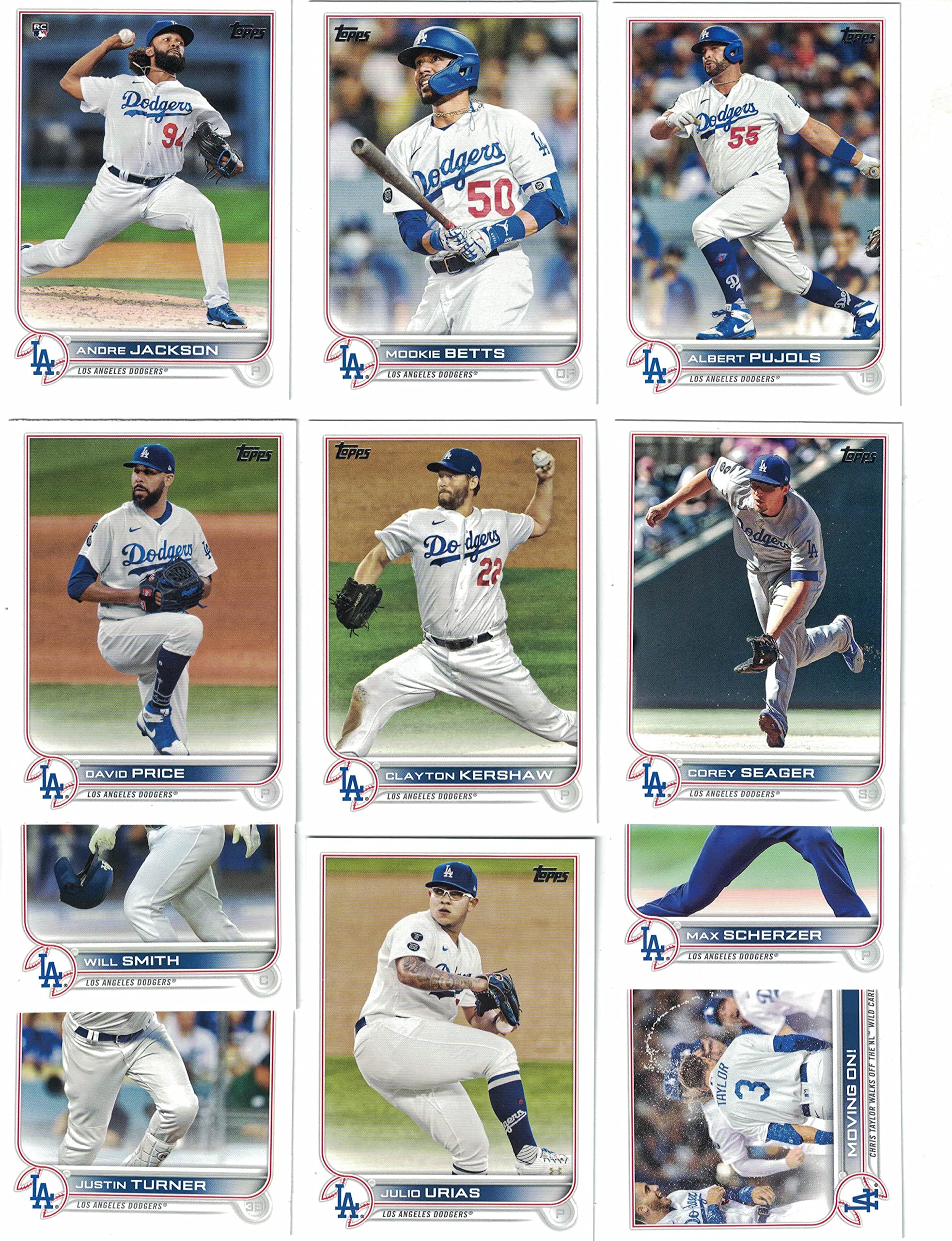 Los Angeles Dodgers / 2023 Topps Dodgers Baseball Team Set (Series 1 and 2) with (21) Cards! PLUS the 2022 Topps Dodgers Baseball Team Set (Series 1 and 2) with (22) Cards. ***INCLUDES (3) Additional Bonus Cards of Former Dodgers Greats Orel Hershiser, Pe