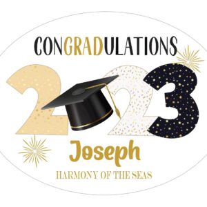 Choose Your Year Graduation Cruise Magnet Decoration Customized for your Stateroom Door on your Disney Cruise, Carnival, Royal Caribbean, etc