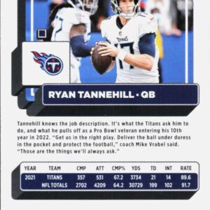 Football Trading Card NFL 2022 Donruss #70 Ryan Tannehill NM Near Mint Titans