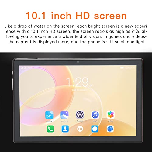 Office Tablet, 10 IPS 7000mAh 2 Card Slots Dual Camera Student Tablet 6GB RAM 256GB ROM for Work (U.S. regulations)