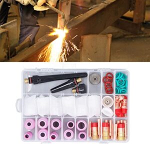 Welding Gun Accessories, Electrode Nozzles Kit Replacement Parts Color O Rings Pressure Caps Multi Specifications Easy To Install for WP17 WP18 WP26 Welder