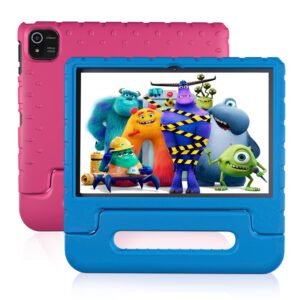 nobklen kids tablet 10 inch bule + pink case