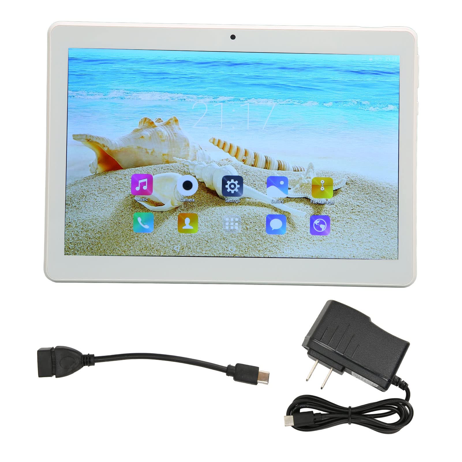 10.1 Inch Tablet, Tablet PC 10 Core 2.4G 5G WiFi 1960x1080 HD for 11.0 for Photography (US Plug)