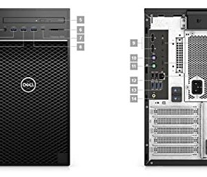 Dell Precision T3650 Workstation Desktop Computer Tower (2021) | Core Xeon W - 1TB SSD Hard Drive - 32GB RAM - RTX A4000 | 6 Cores @ 5 GHz - 8GB GDDR6 Win 11 Pro