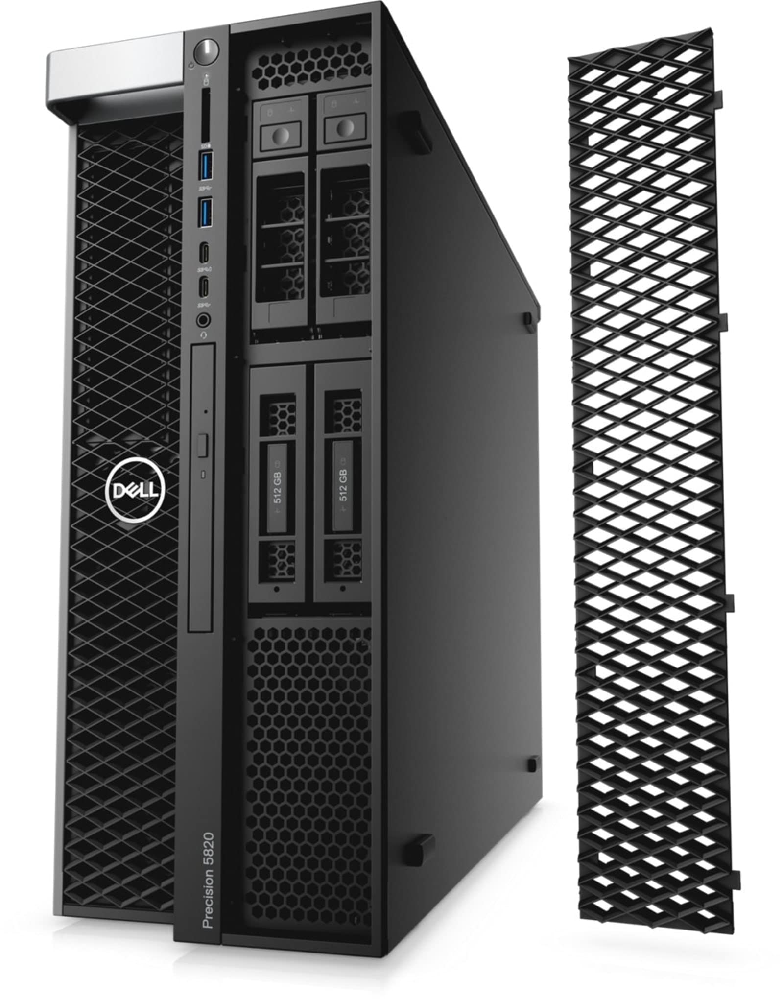 Dell Precision T5820 Workstation Desktop (2018) | Core Xeon W - 512GB SSD + 512GB SSD - 32GB RAM - RTX A4000 | 10 Cores @ 4.5 GHz - 8GB GDDR6 Win 11 Pro (Renewed)