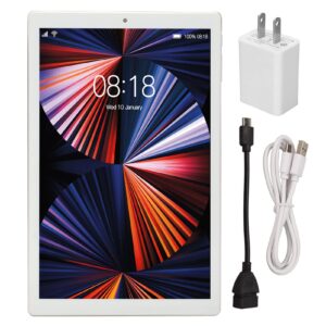 HD Tablet, 64GB ROM Dual SIM 100 to 240V 10in Tablet for Office (US Plug)