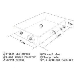 Hopoocolor OHSP350IR 380-1050nm Spectrometer LED Wavelength Meter Spectrometer Handheld 1000nm with PC Software