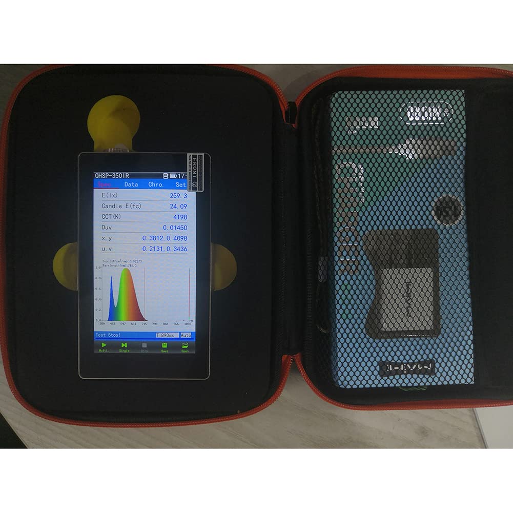 Hopoocolor OHSP350IR 380-1050nm Spectrometer LED Wavelength Meter Spectrometer Handheld 1000nm with PC Software