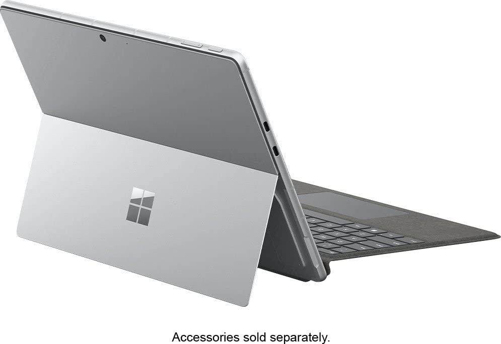 Microsoft Surface Pro 9, 13.3" Touchscreen 2-in-1 Tablet, 12th Gen Intel Core i7-1255U, Intel Iris Xe Graphics, 16GB DDR5 RAM, 256GB SSD, Windows 11h, Platinum, Device Only, with MTC Stylus Pen