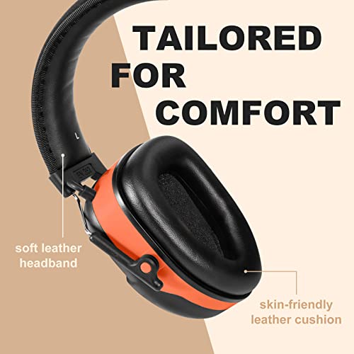 Bluetooth Hearing Protection FM/AM Radio Headphones, MUFFPRO 32dB Noise Cancelling Earmuffs Bluetooth Ear Protection, Safety Earmuff Work Headphones for Mowing Shooting Construction, ANSI CE Certified