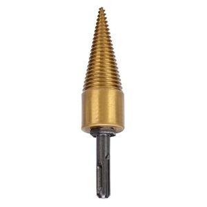 drill screw cone wood，firewood split drill bit round shank high speed steel wood cone punch accessories 32mm