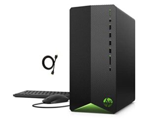 hp newest pavilion tg01 gaming desktop pc, intel 6-core i5-10400f upto 4.3ghz, 64gb ram, 512gb pcie ssd, nvidia geforce rtx 3060 12gb gddr6, wifi, windows 11 pro + keyboard & mouse, hdmi cable
