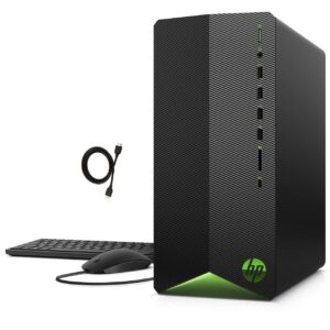 HP Newest Pavilion TG01 Gaming Desktop PC, Intel 6-Core i5-10400F Upto 4.3GHz, 16GB RAM, 256GB PCIe SSD, NVIDIA GeForce RTX 3060 12GB GDDR6, WiFi, Windows 11 Pro + Keyboard & Mouse, HDMI Cable