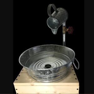 Galvanized Wash-Pan Sink (Small Round)