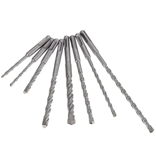 Mill Carbide Router Bits 8pcs 5-12mm SDS Plus Shank Electric Hammer Drill Bit 5/6/8/10/12mm Carbide Tip Masonry Concrete Drill Bit