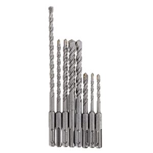 Mill Carbide Router Bits 8pcs 5-12mm SDS Plus Shank Electric Hammer Drill Bit 5/6/8/10/12mm Carbide Tip Masonry Concrete Drill Bit