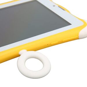 WiFi Kids Tablet, Yellow HD Display Eye Protection Kids Tablet 3GB+32GB for Reading (US Plug)